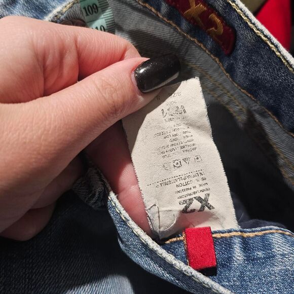 Vintage y2k low rise emo grunge skater flare jeans - Picture 4 of 5